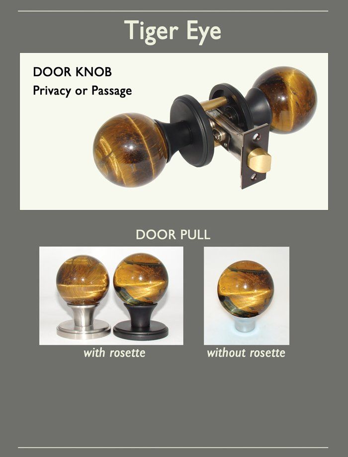 Tiger Eye Doorknob Options