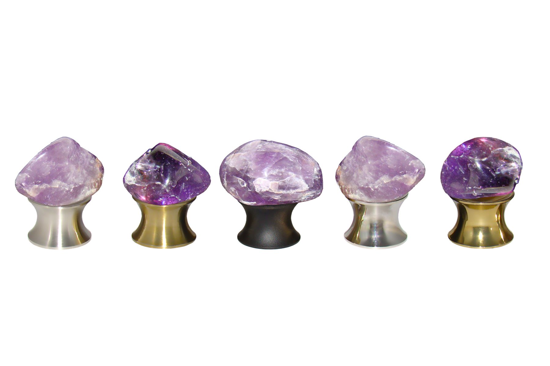 Tumbled Amethyst Cabinet Knob by Myterra
