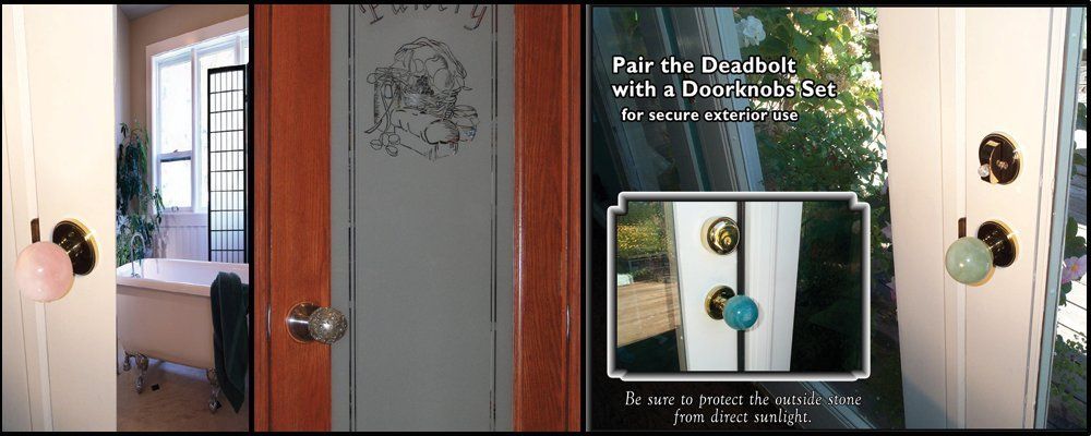 Pair a deadbolt with a doorknob for secure exterior use
