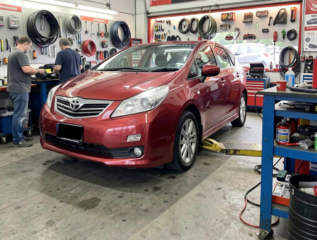 Person's Hand Using a Wrench on a Car Engine — Elite Fleet Auto in Cannonvale, QLD