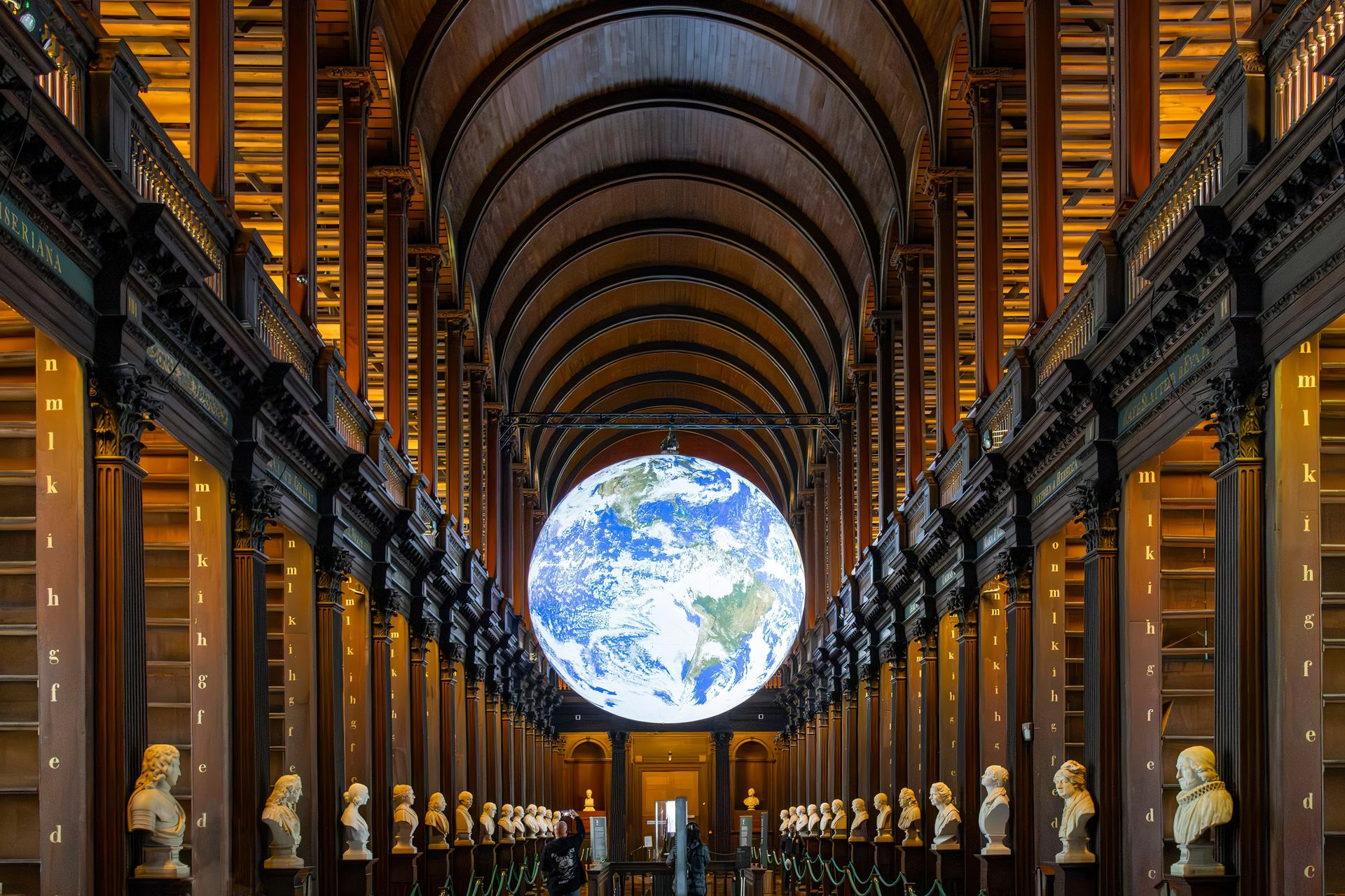 Dublin, Ireland-September 23, 2025; The Long Room Library of Trinity College Dublin or Old Library w