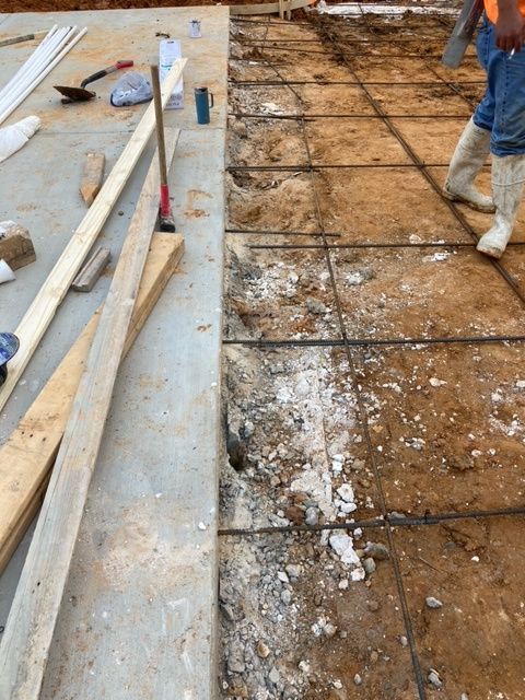 A concrete foundation in Brandon, MS by Scott Meadows Construction Co. 
