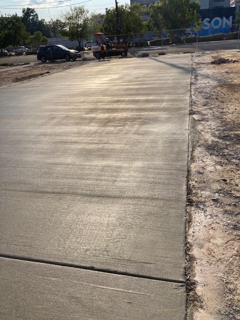 A concrete driveway in Brandon, MS by Scott Meadows Construction Co. 
