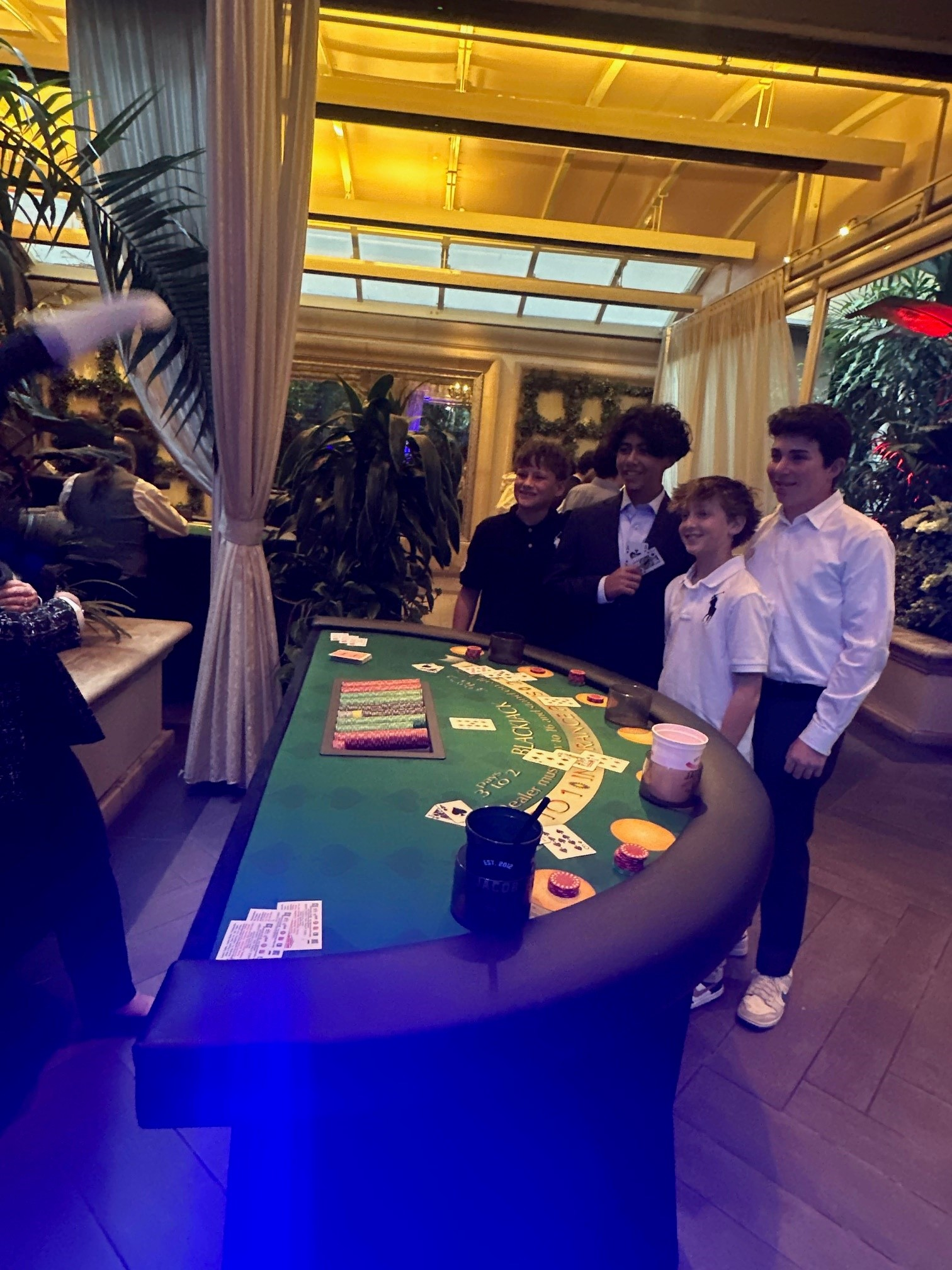 blackjack table rental beverly hills ca