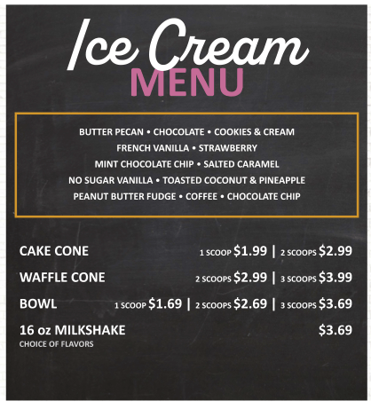 Scoops Menu | Scoops Restaurant Menu Grove, OK | Grand Lake Casino