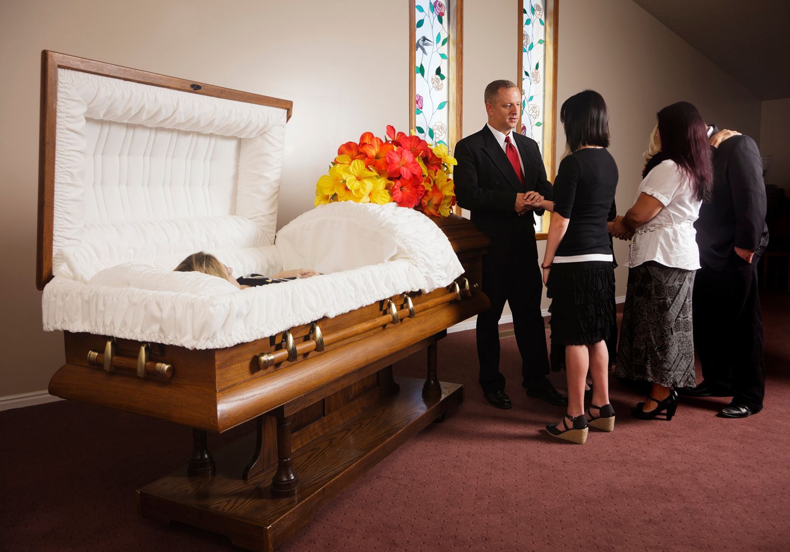 Family Receiving Guests At A Funeral — Gallup, NM — Silver Creek Mortuary LLC