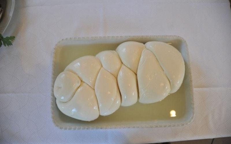 treccia di mozzarella di bufala