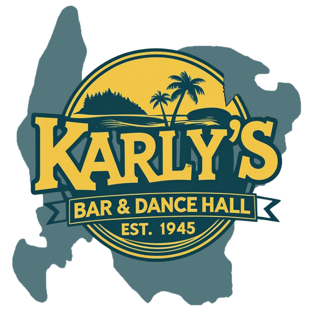 The logo for karly 's bar and dance hall