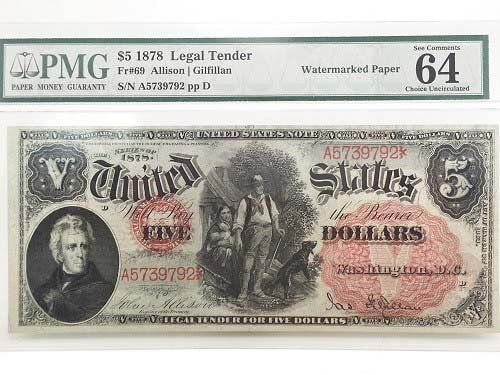 Historic Coins and Stamps - Old Five Dollars in Downers Grove, Il