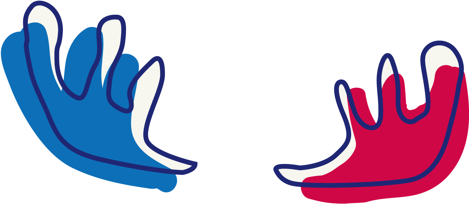 Hungry Moose colored antlers from logo