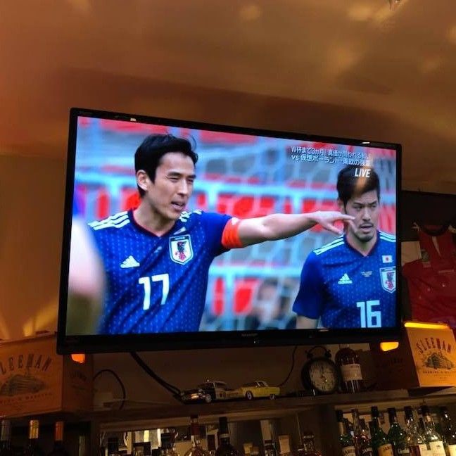 Samurai Blue on TV screen