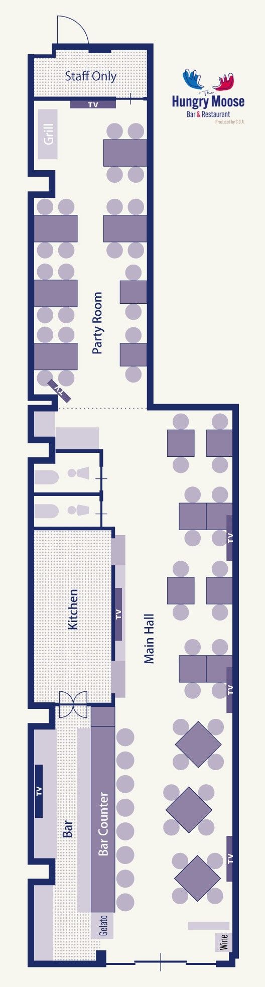 Hungry Moose floor layout