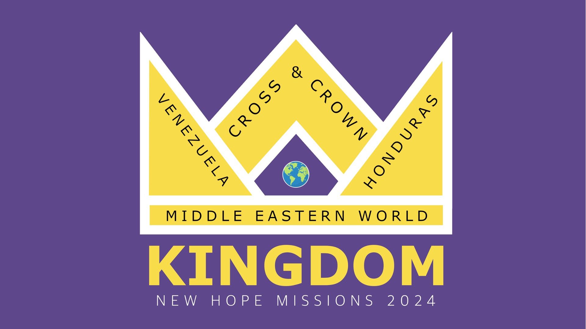 The logo for the middle eastern world kingdom new hope missions 2024