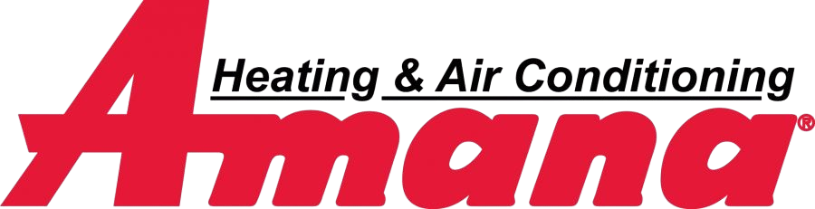 A logo for a company called amana heating and air conditioning