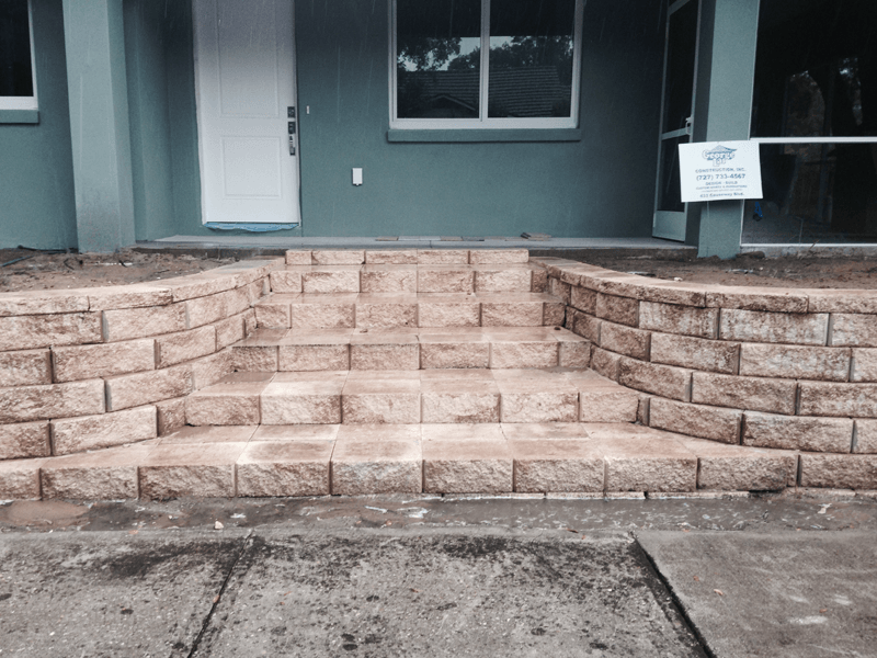 Eden Nursery | Clearwater, FL | Landscaping Stone Steps and Retention, Rip-Rap Wall