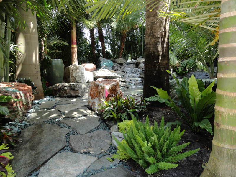 Eden Nursery | Clearwater, FL | Landscaping Stone and Rock Walkway with Plants and Trees