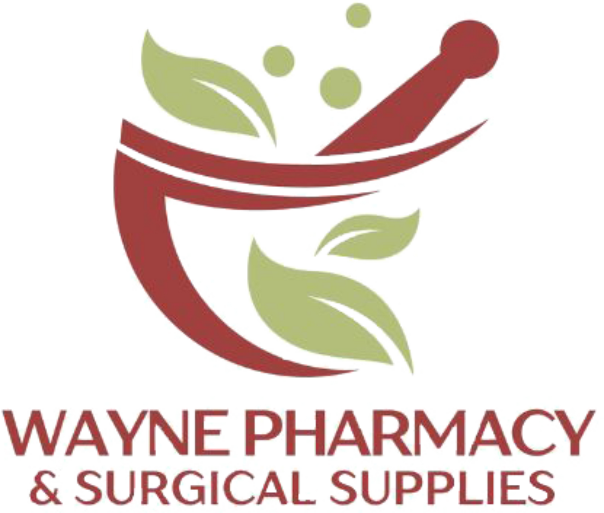 Wharton Pharmacy sign: white text on a teal rectangle with a decorative border.