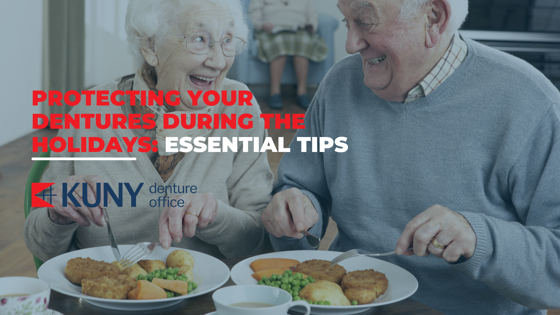 An elderly couple is sitting at a table eating food.