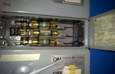infrared testing - distribution panel fuse disconnect