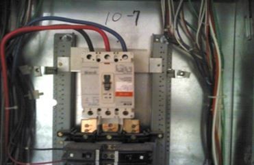 infrared testing - main pole breaker