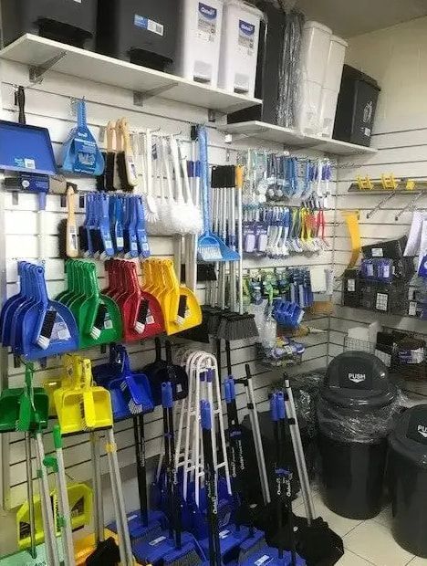 A Store Filled With A Variety Of Cleaning Supplies — Springs Cleaning Supplies In Ciccone, NT