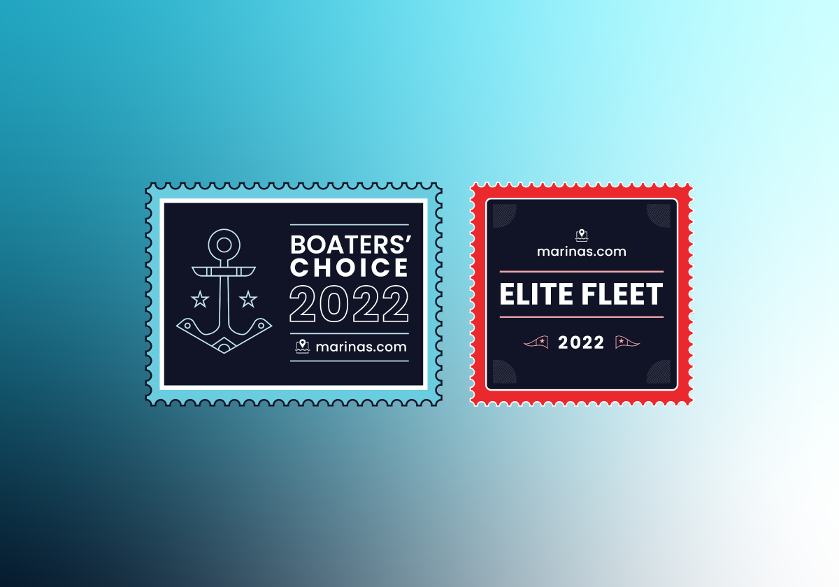 Marinas.com Boaters' Choice 2022 and Elite Fleet awards