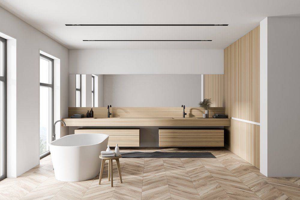 Interior of Modern Bathroom — Cabinet Maker Murwillumbah, NSW