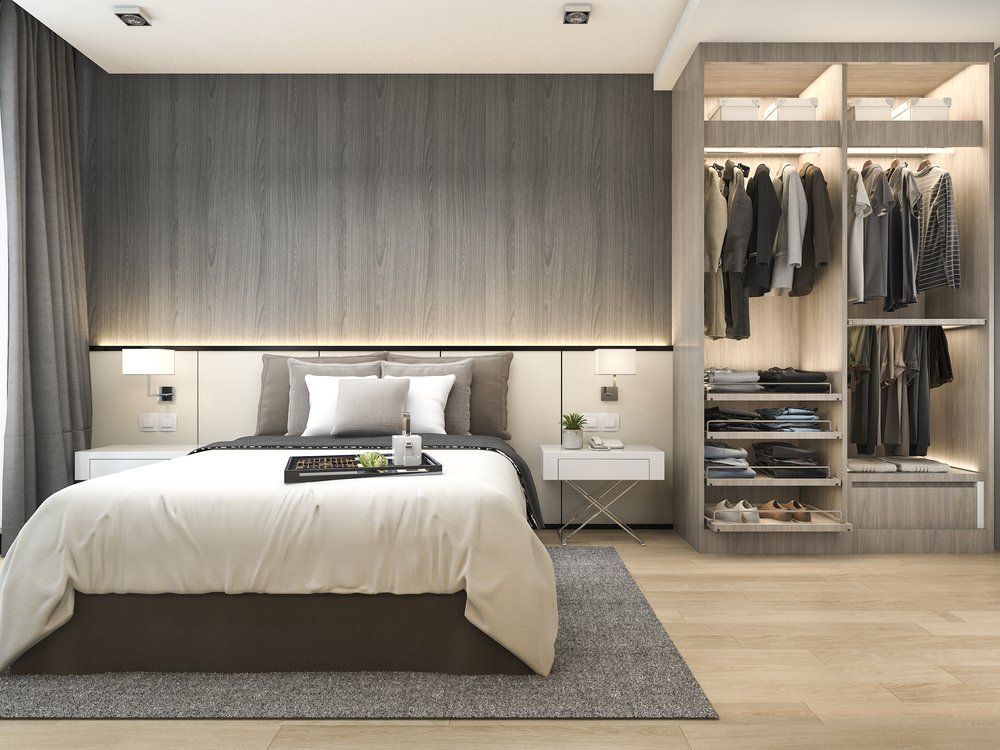 Modern Bedroom with Wardrobe — Cabinet Makers Cabarita Beach, NSW