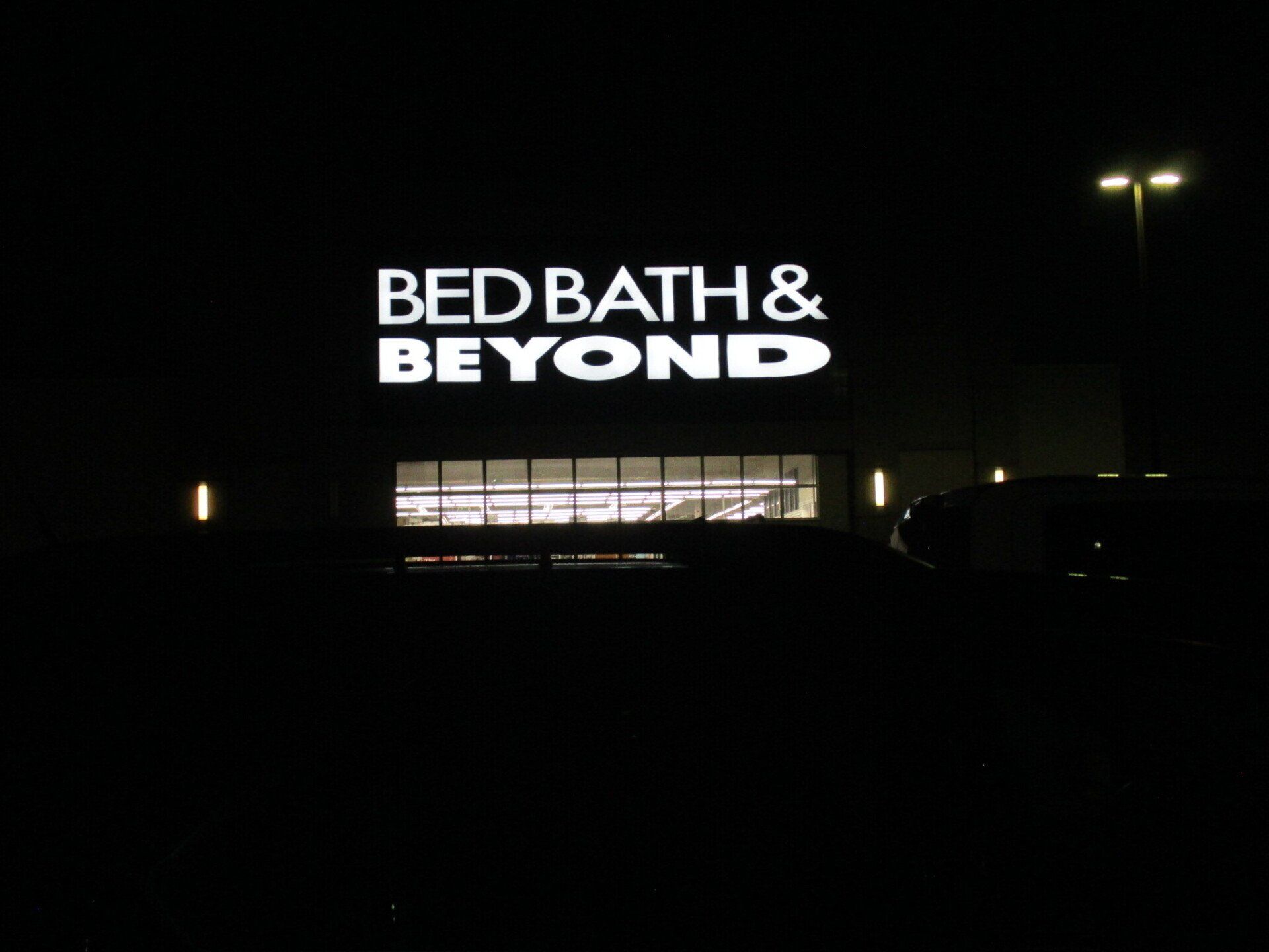 Bed Bath & Beyond LED Signage At Night — Corpus Christi, TX — Homeport Sign Service & Lighting Maintenance