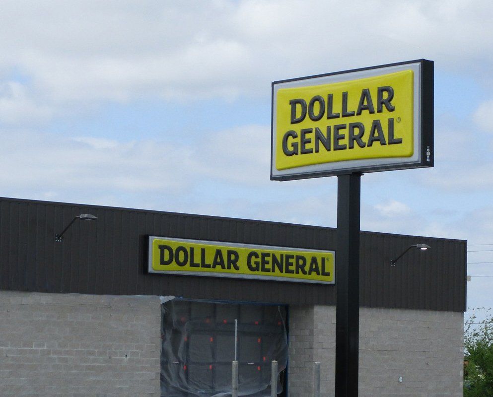 Dollar General Freestanding Sign — Corpus Christi, TX — Homeport Sign Service & Lighting Maintenance