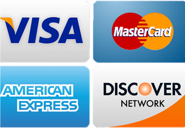 Credit card logos.