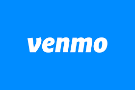 A blue background with the word venmo on it