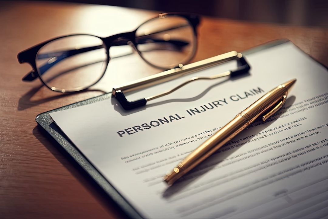 A clipboard with a pen and glasses on it.