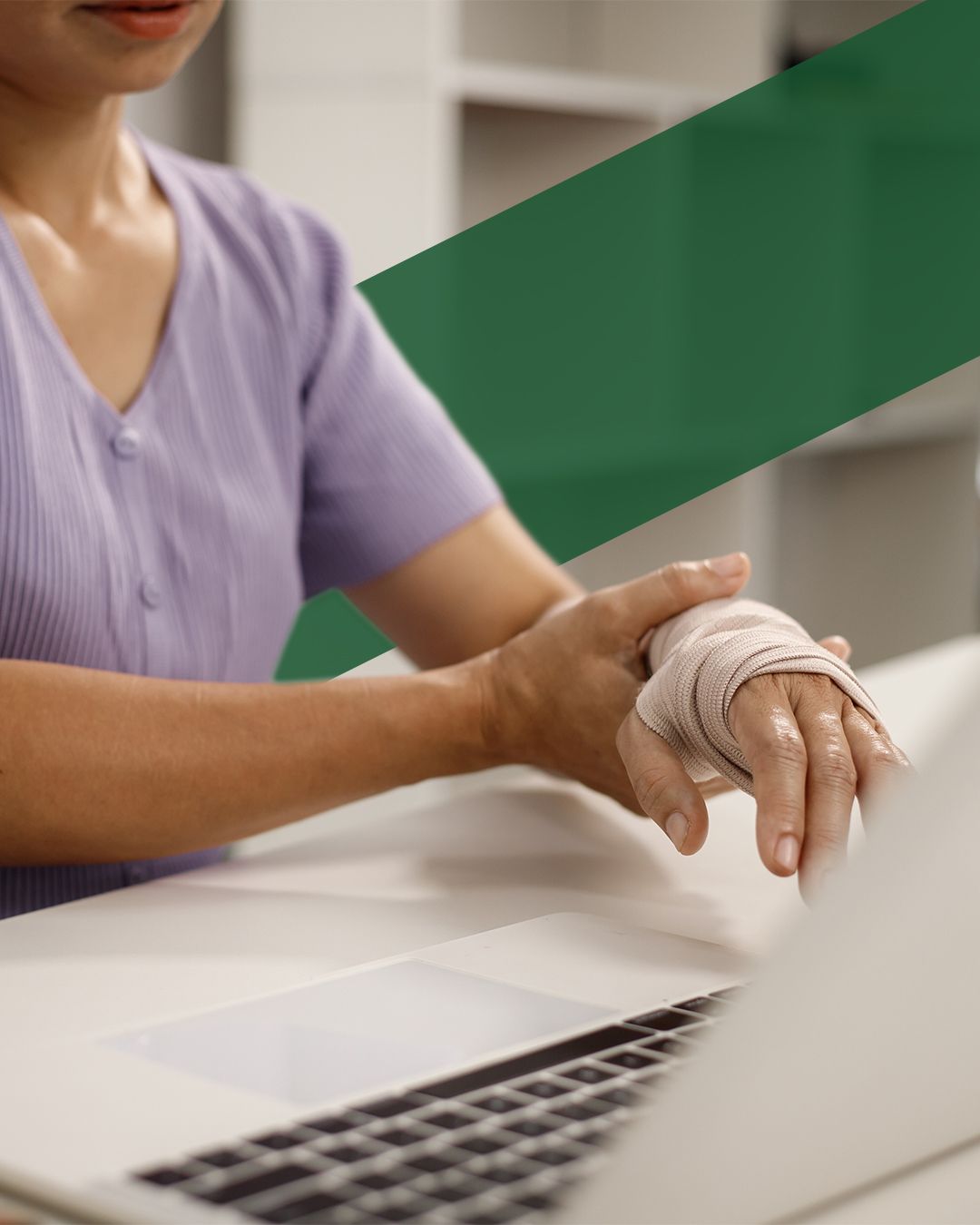 broken wrist at work