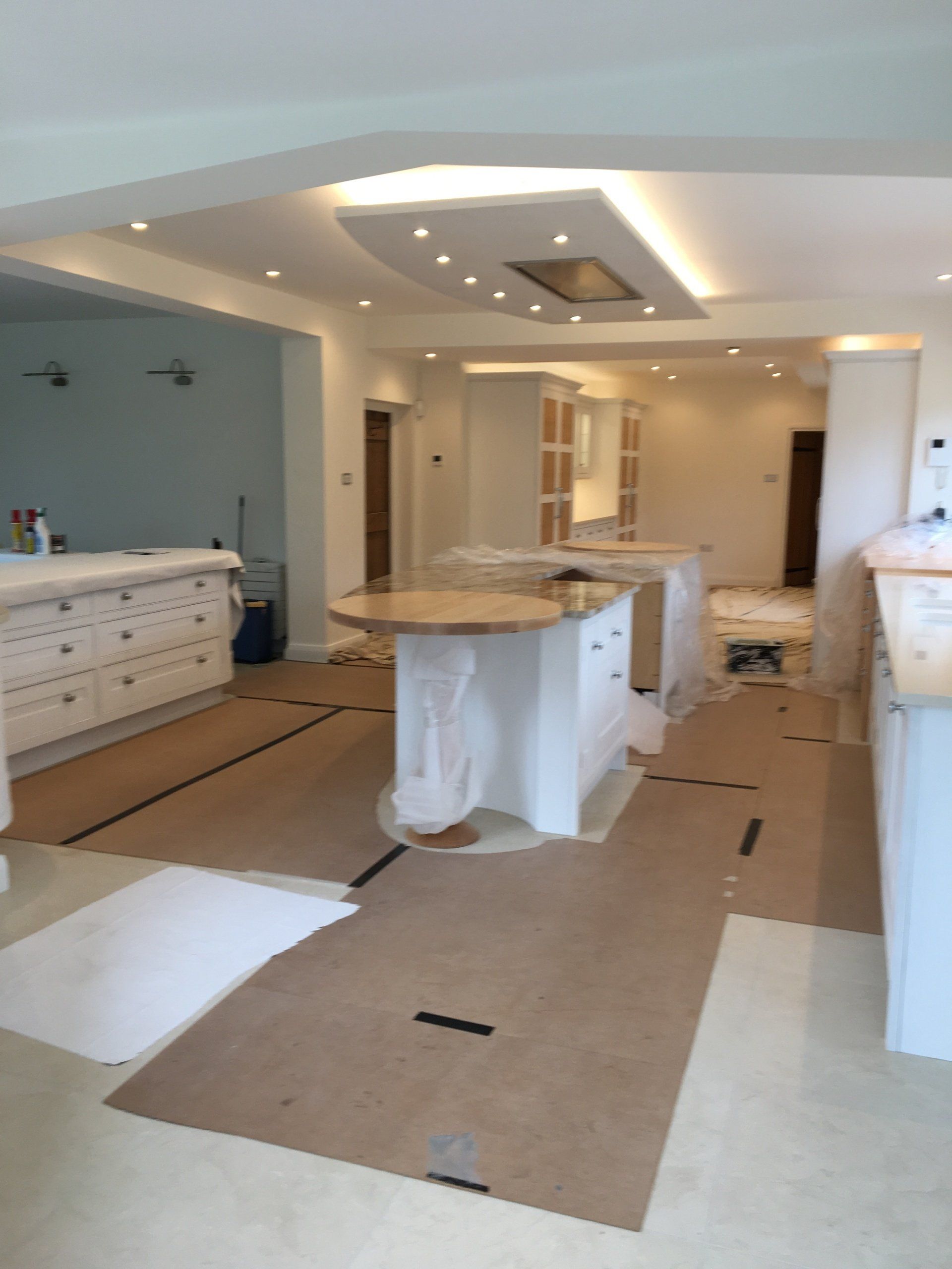 Interior decoration in progress