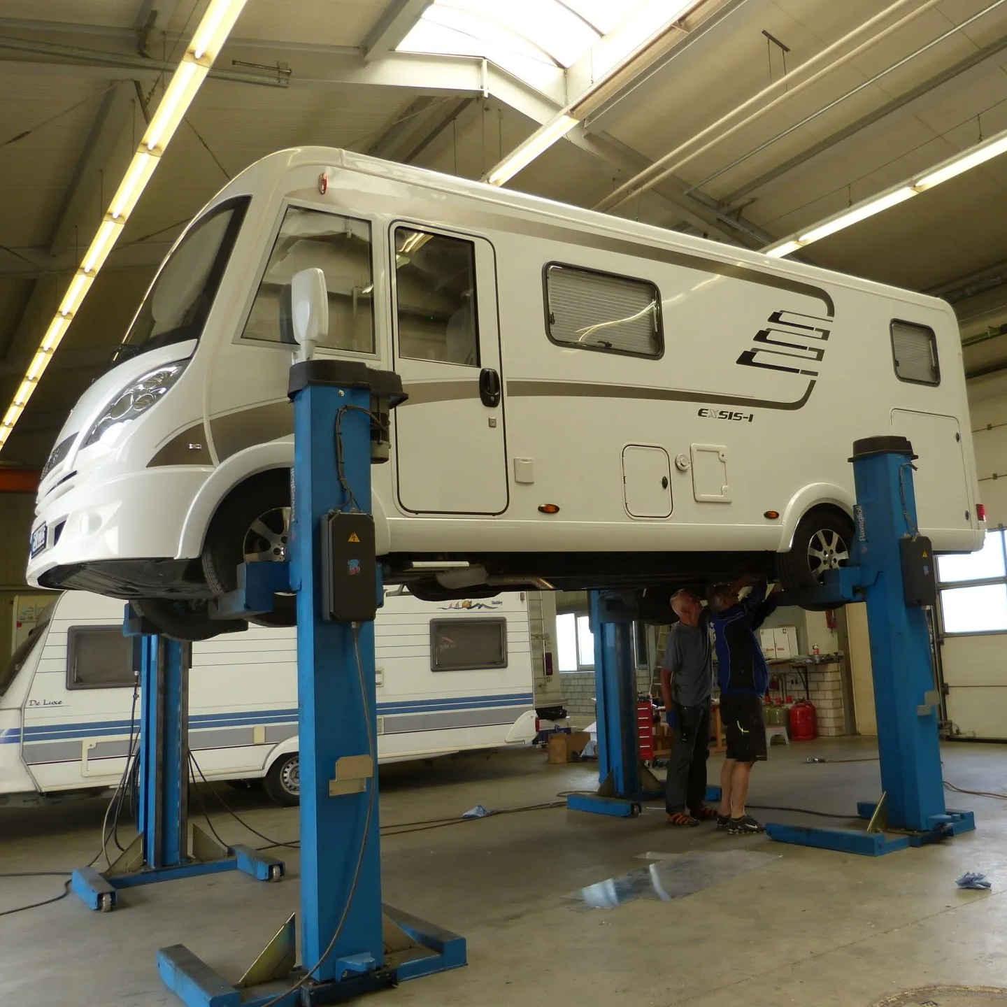 Wohnwagen Reparatur in unserer Werkstatt