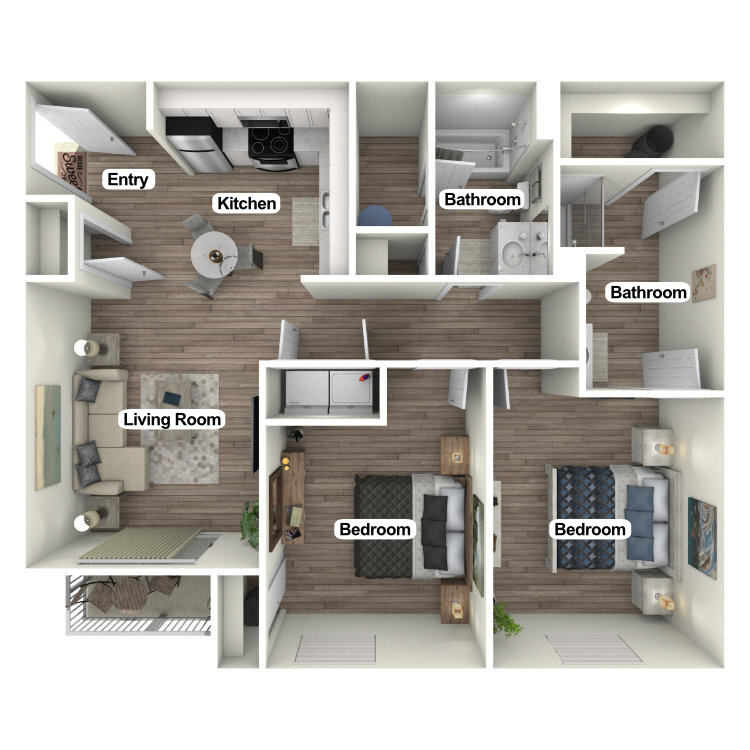 A floor plan of a house with a living room , bedroom , and bathroom.