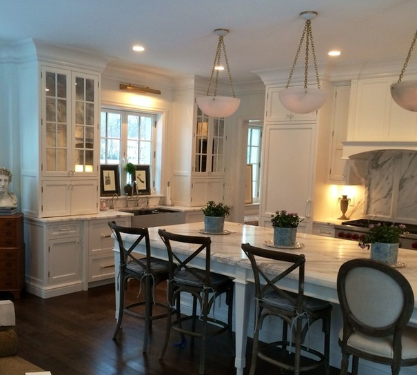 White Countertop and Cabinets — Forrest, IL — Knapp Kitchens