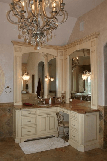 Bathroom Sink with Mirror — Forrest, IL — Knapp Kitchens
