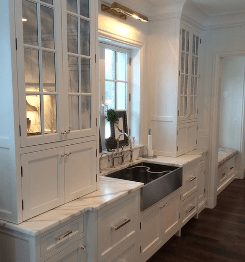White Sink and Cabinets — Forrest, IL — Knapp Kitchens