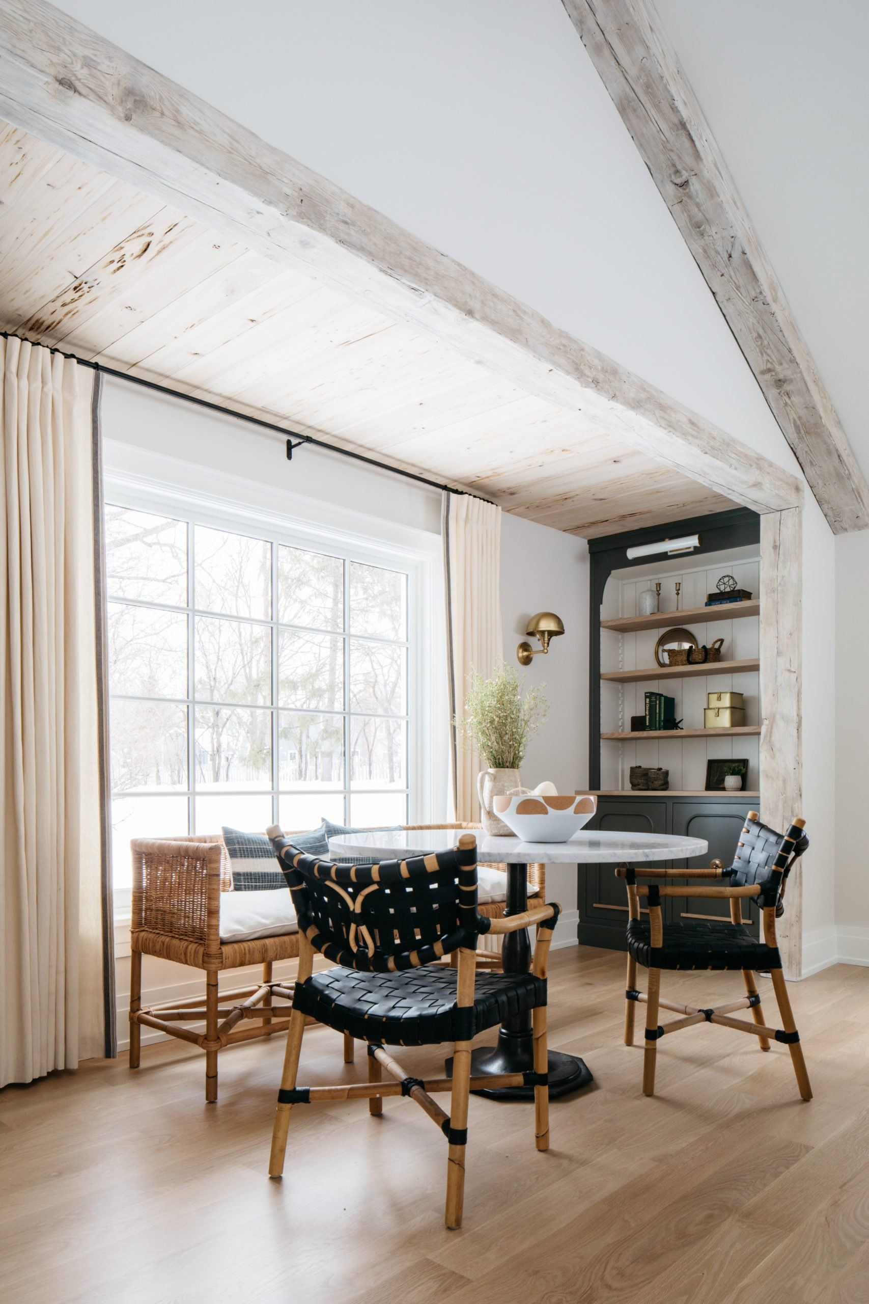 Chairs and Table Near a Window — Forrest, IL — Knapp Kitchens