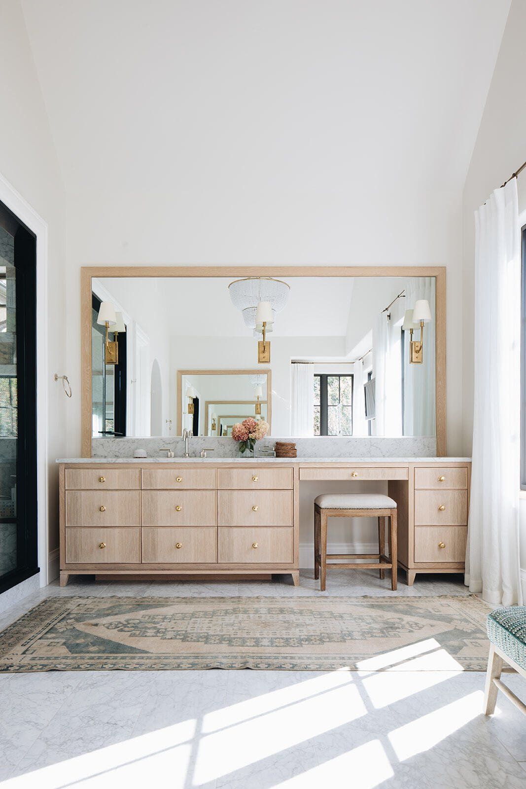 Mirror Bathroom Sink with Chair — Forrest, IL — Knapp Kitchens
