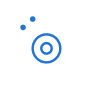 Blue icon with a target-like circle and three blue dots, possibly a logo or symbol | Know A Guy Auto Repair