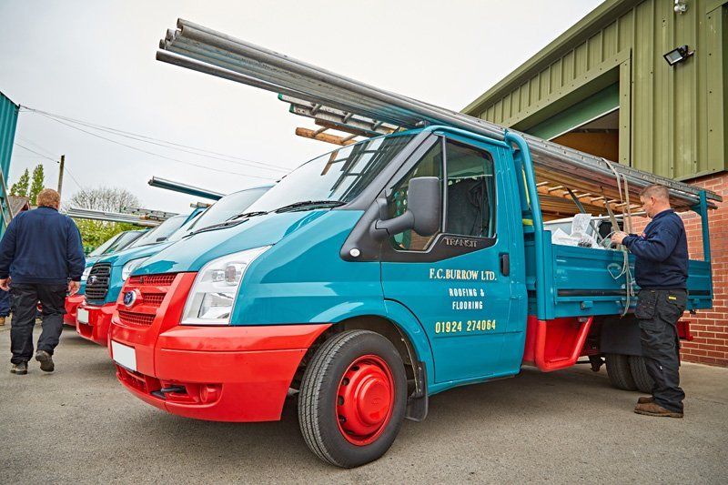 FC Burrow Ltd company roofing van
