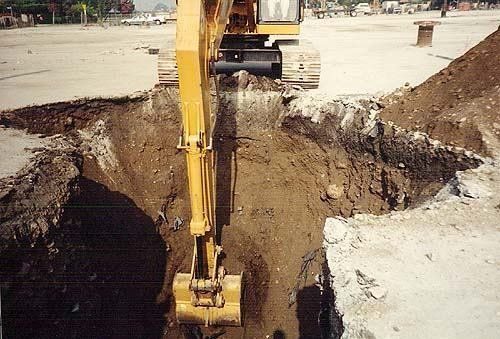 Ongong digging work