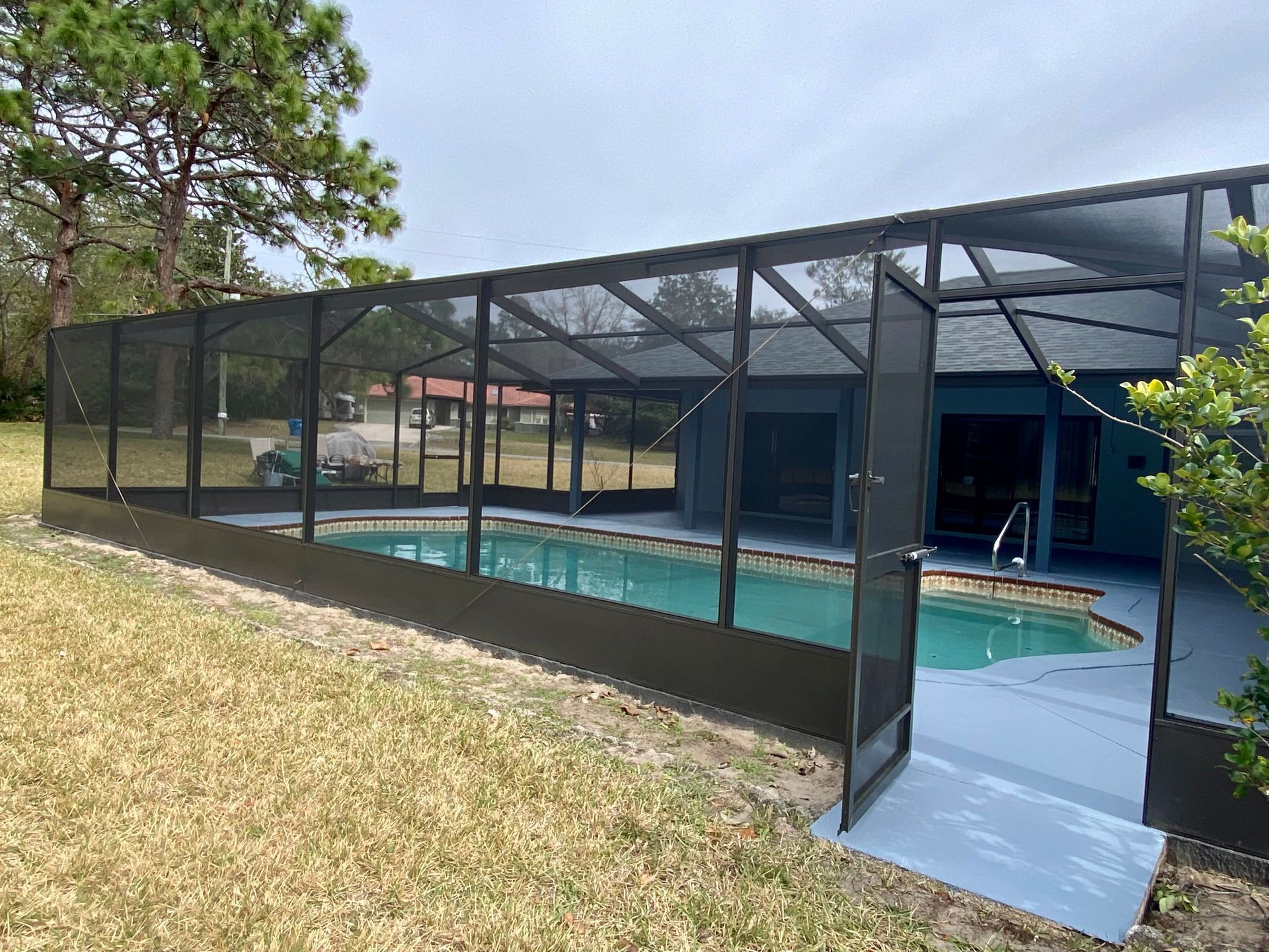 After pool cage painting | Spring Hill, FL