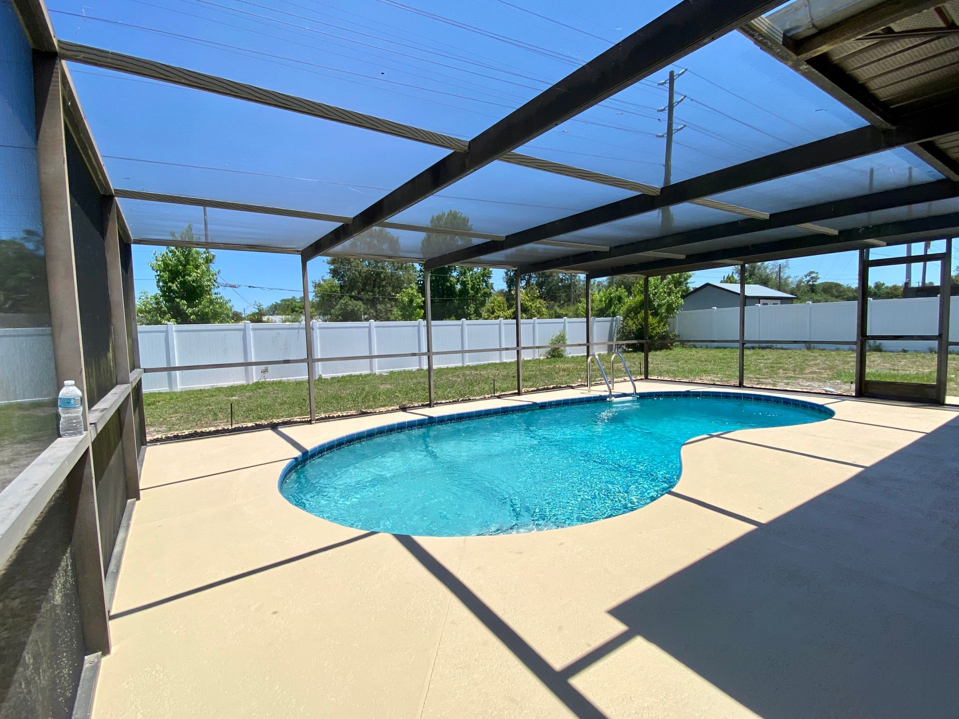 After pool deck staining | Spring Hill, FL