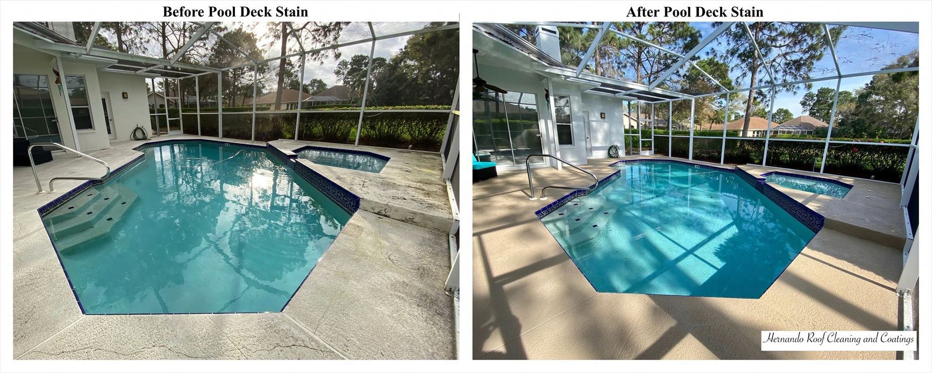Concrete staining | Spring Hill, FL | Hernando Roof Cleaning & Coatings