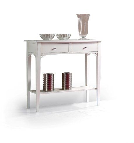 tavolino con cassetti in legno