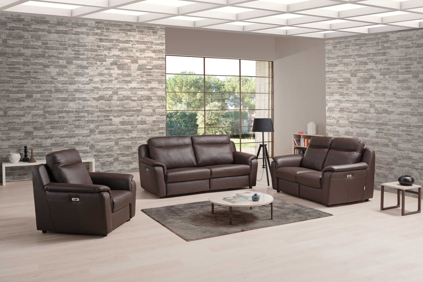 divani a due posti in pelle